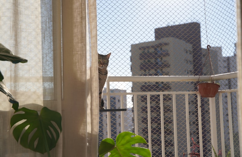 Vão de varanda em edifício residencial